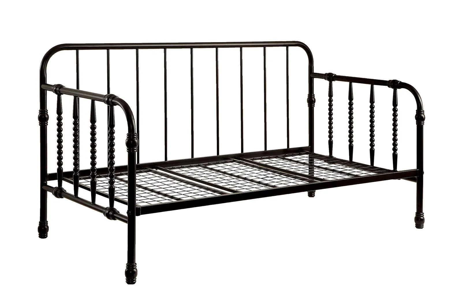 Metal Frame Daybed With Trundle, Black