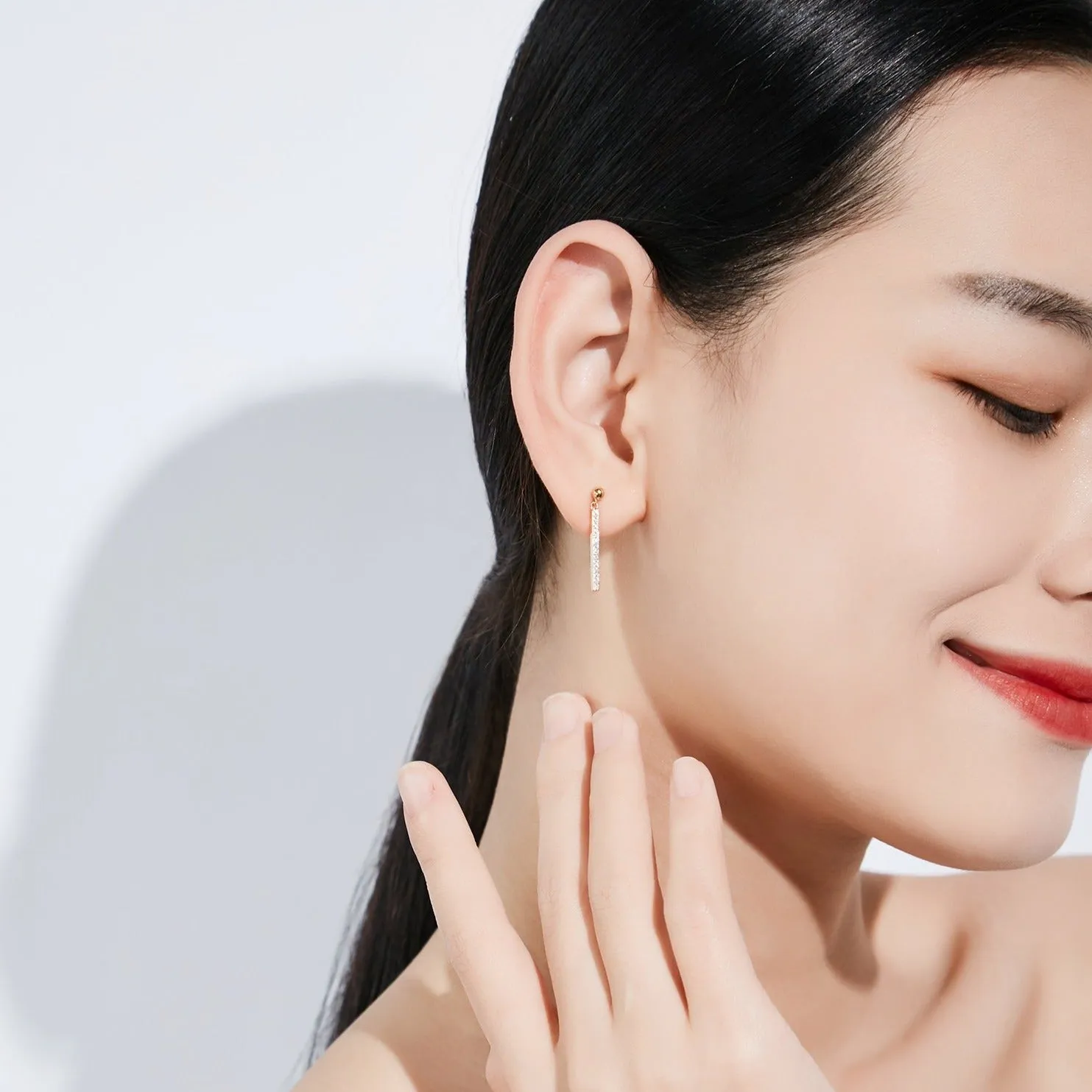 Minimalist Bar Dangle Earrings