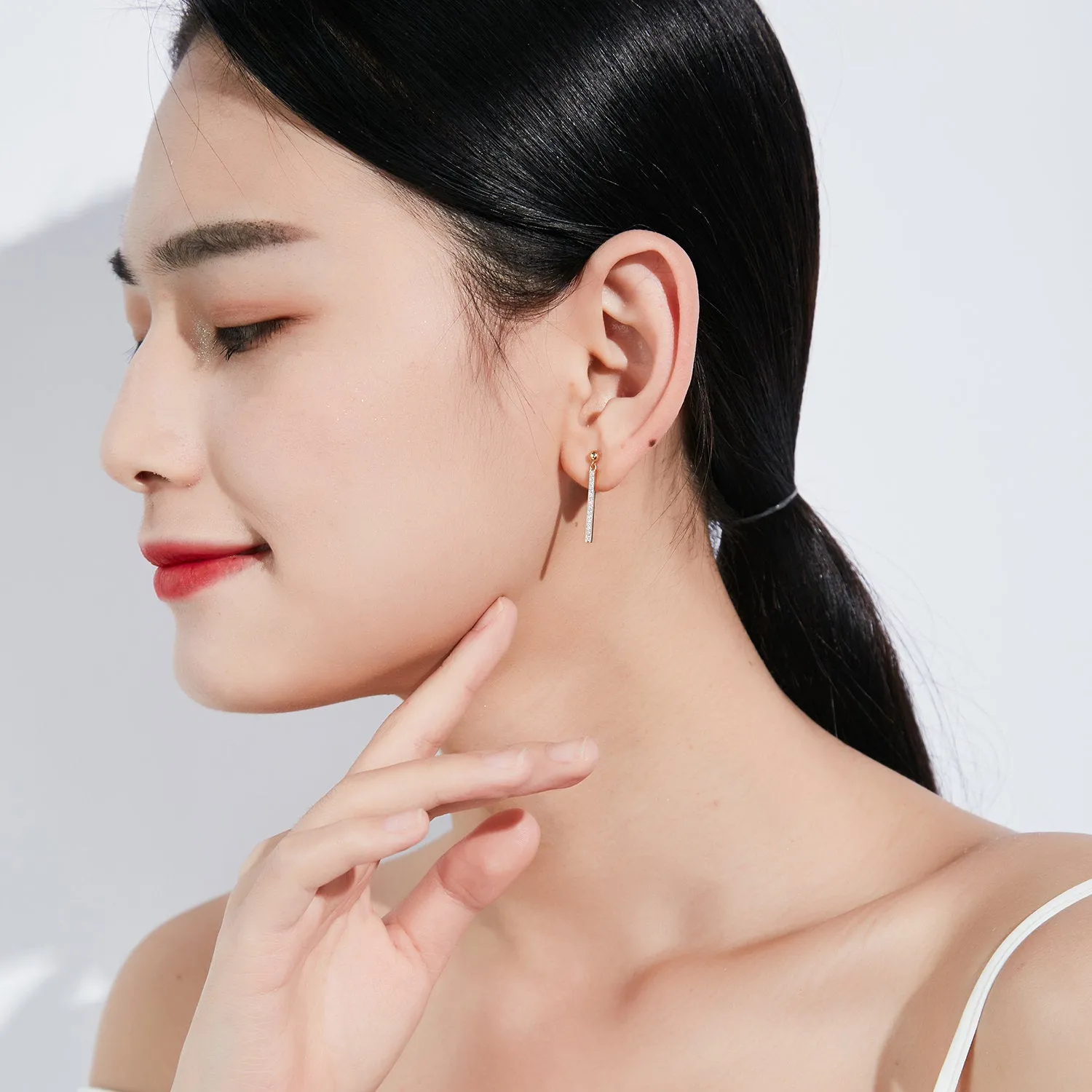 Minimalist Bar Dangle Earrings