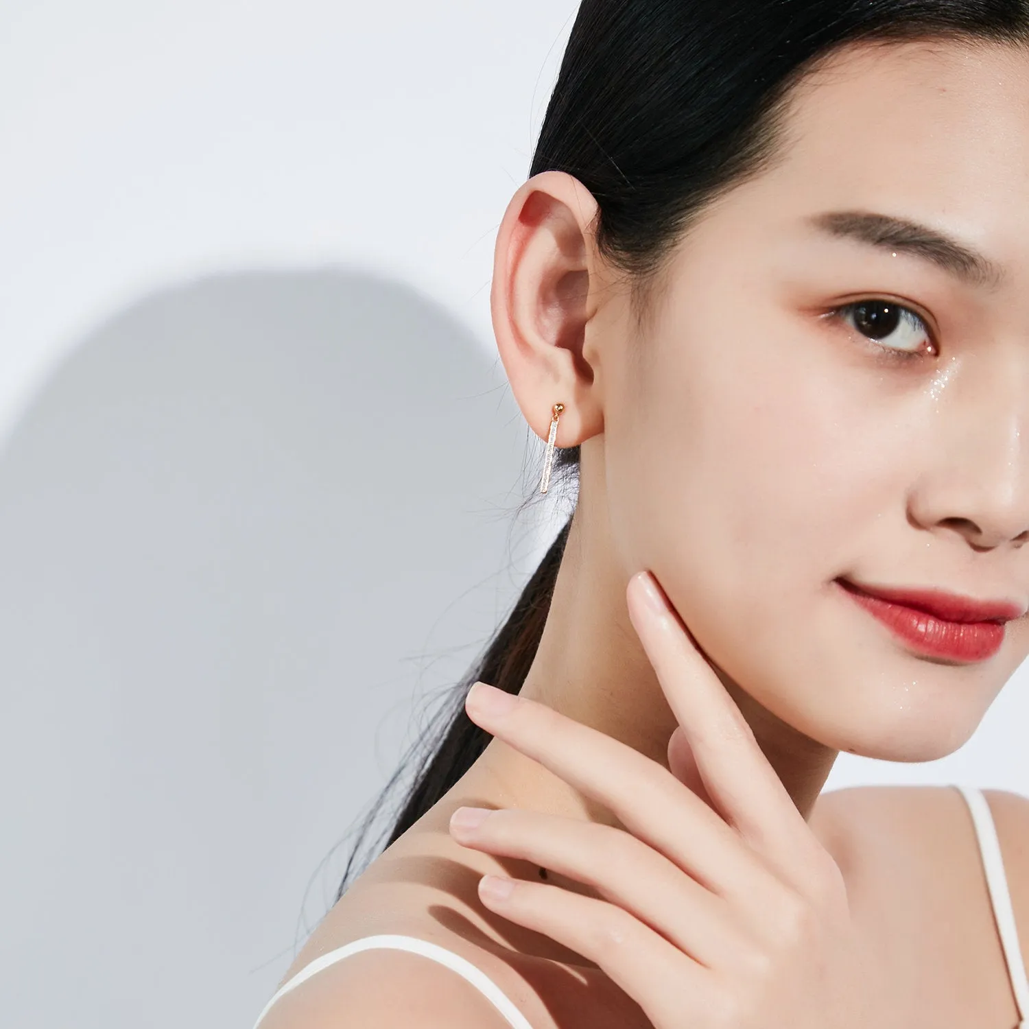 Minimalist Bar Dangle Earrings