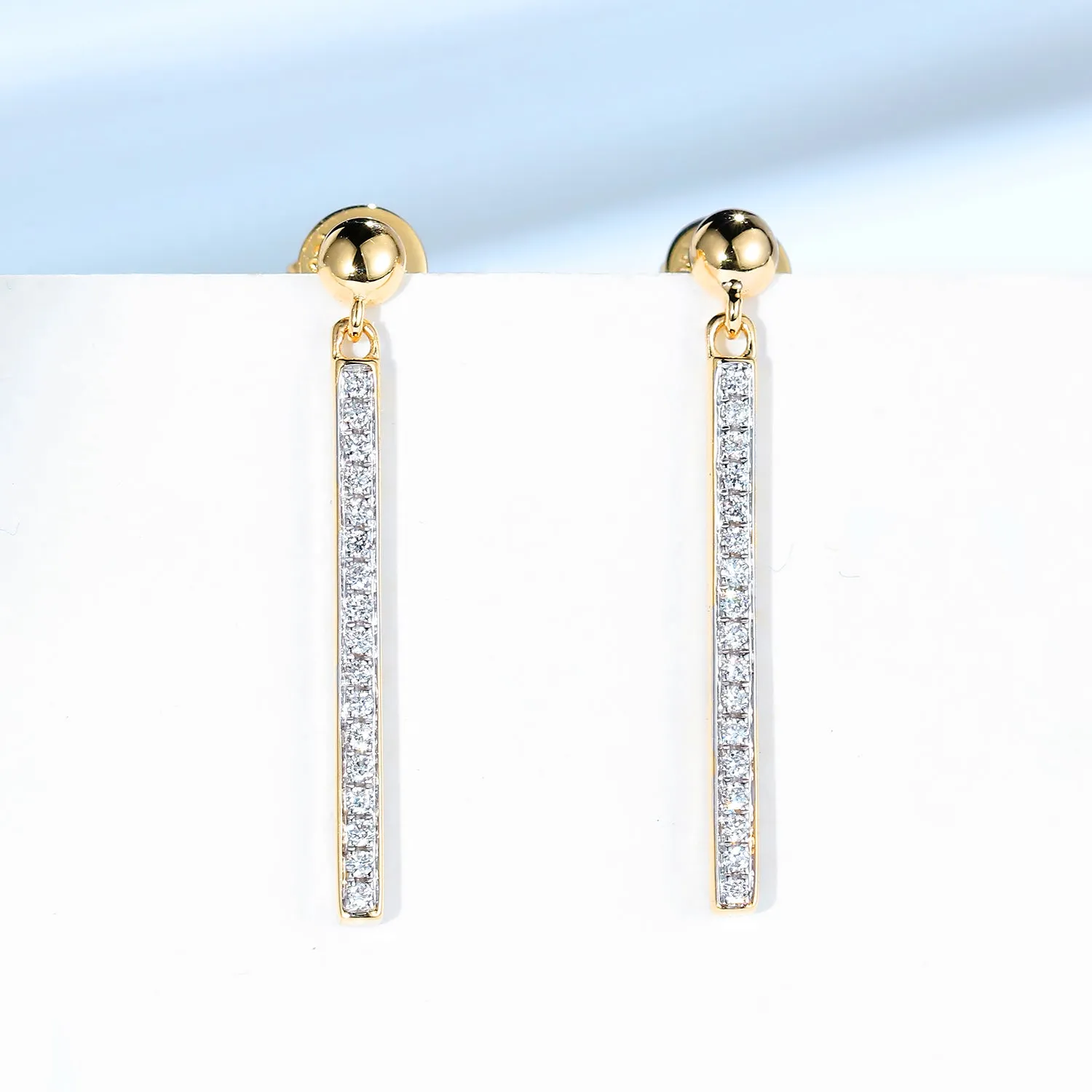 Minimalist Bar Dangle Earrings