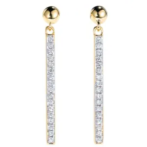 Minimalist Bar Dangle Earrings