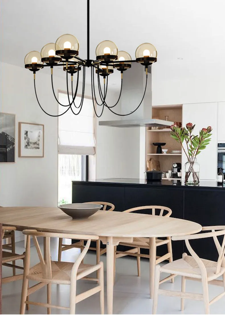 Minimalist Glass Chandelier