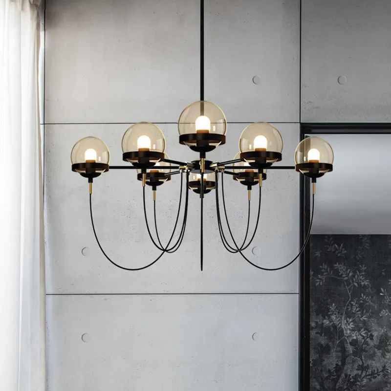 Minimalist Glass Chandelier