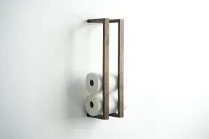Minimalist Hardwood Paper Towel Wall Rack