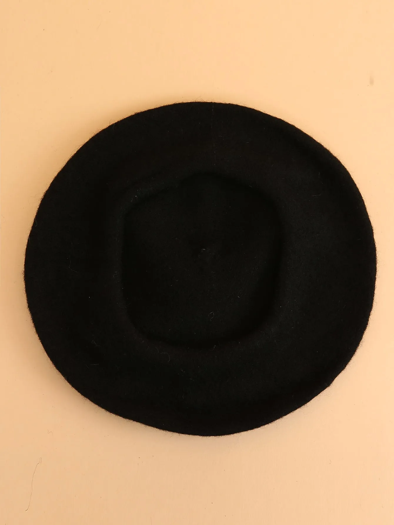Minimalist Solid Beret - Black- FD ⚡