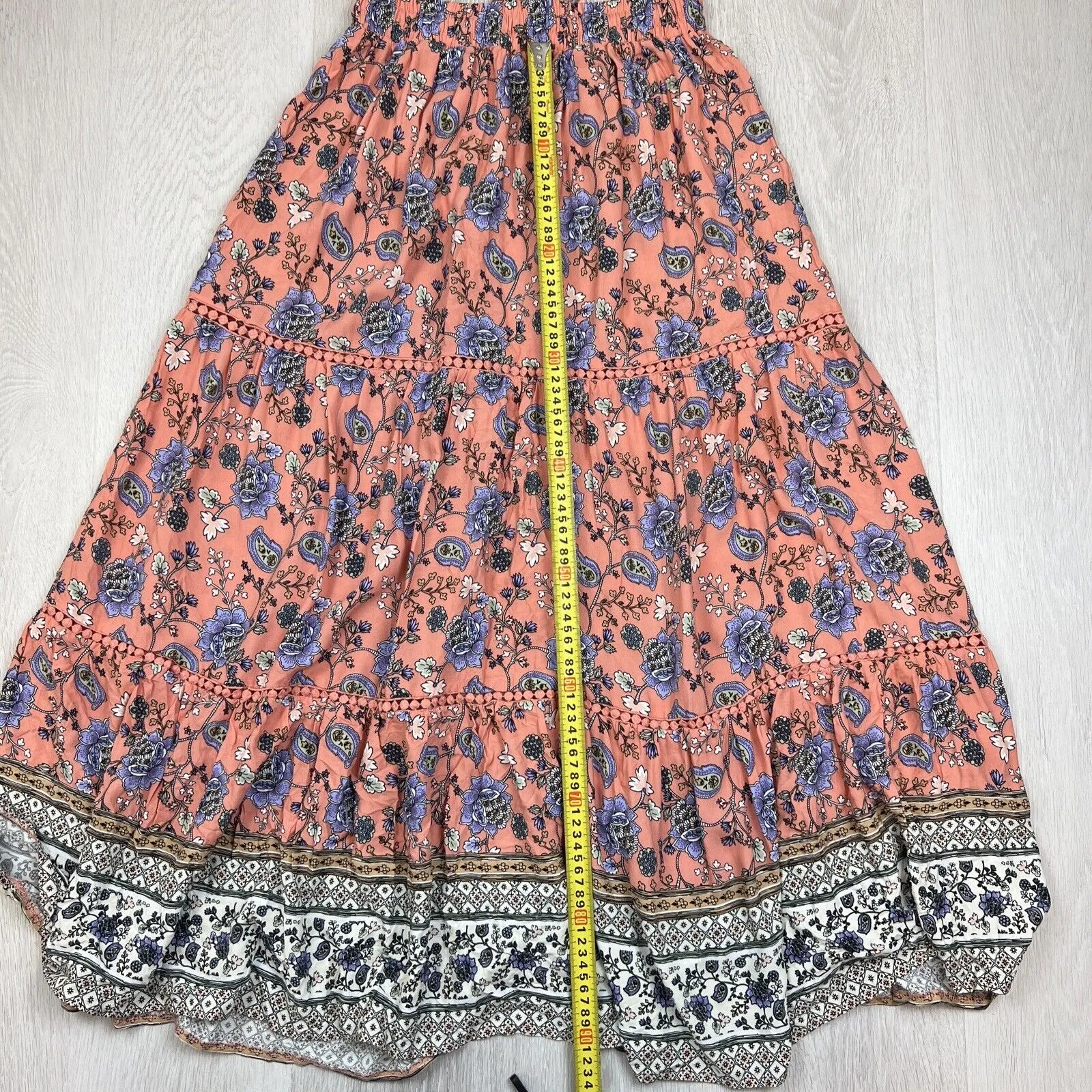Miracle Womens Long Bohemian Skirt Size 10