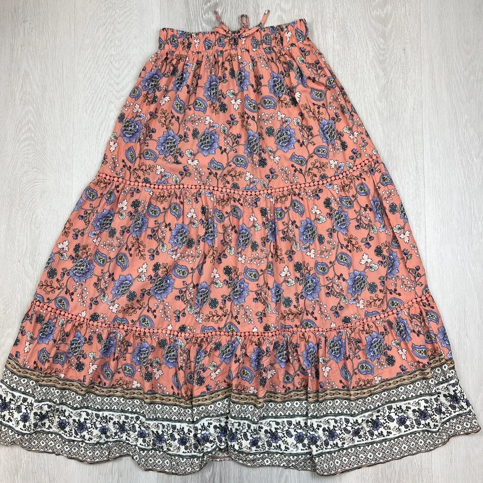 Miracle Womens Long Bohemian Skirt Size 10