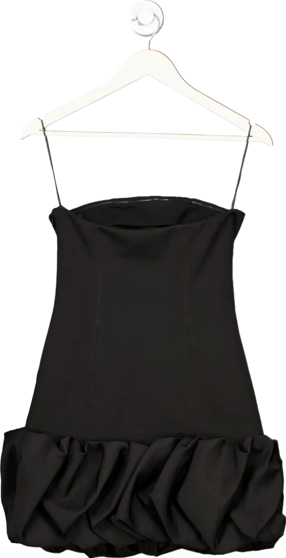 MISHA Black SAPHIRA CREPE MINI DRESS UK S