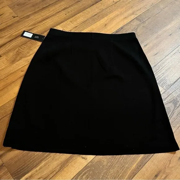 Misook 23” Straight Knit Skirt Black XL X