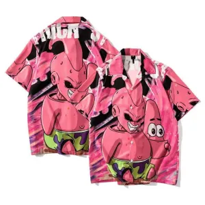 Mr Patrick inspired Designed Pink Aloha Shirt
