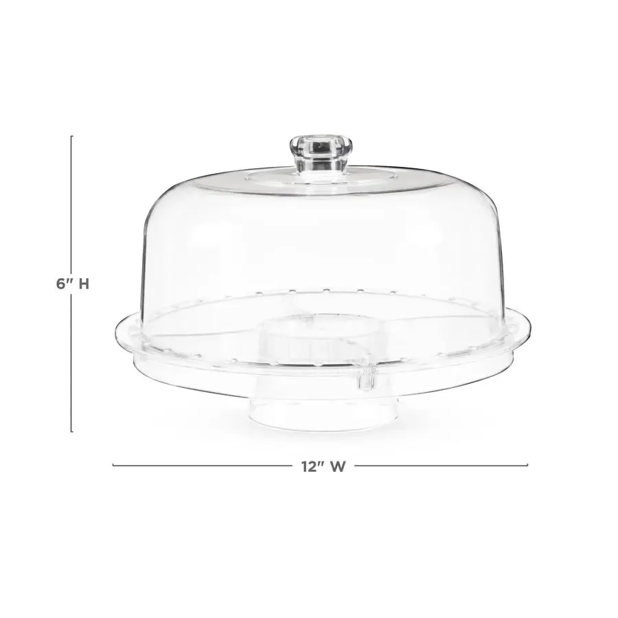 Multi-Functional Acrylic Server with Bundt Cake Mold
