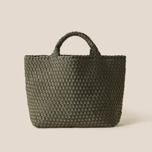 NAGHEDI St Barths Medium Tote in Olive