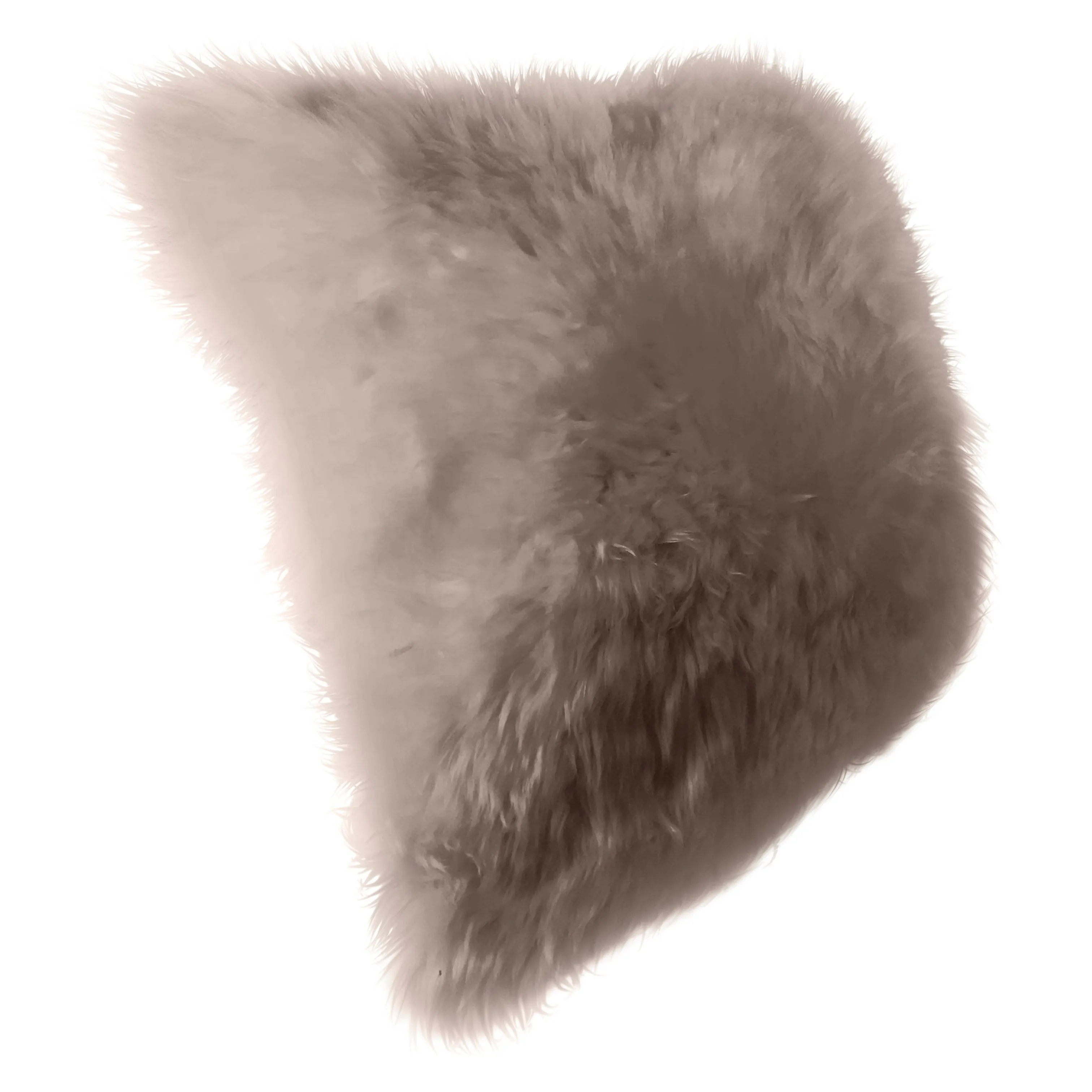 Natural Sheepskin Pillow Cover 16"x16" / Camel