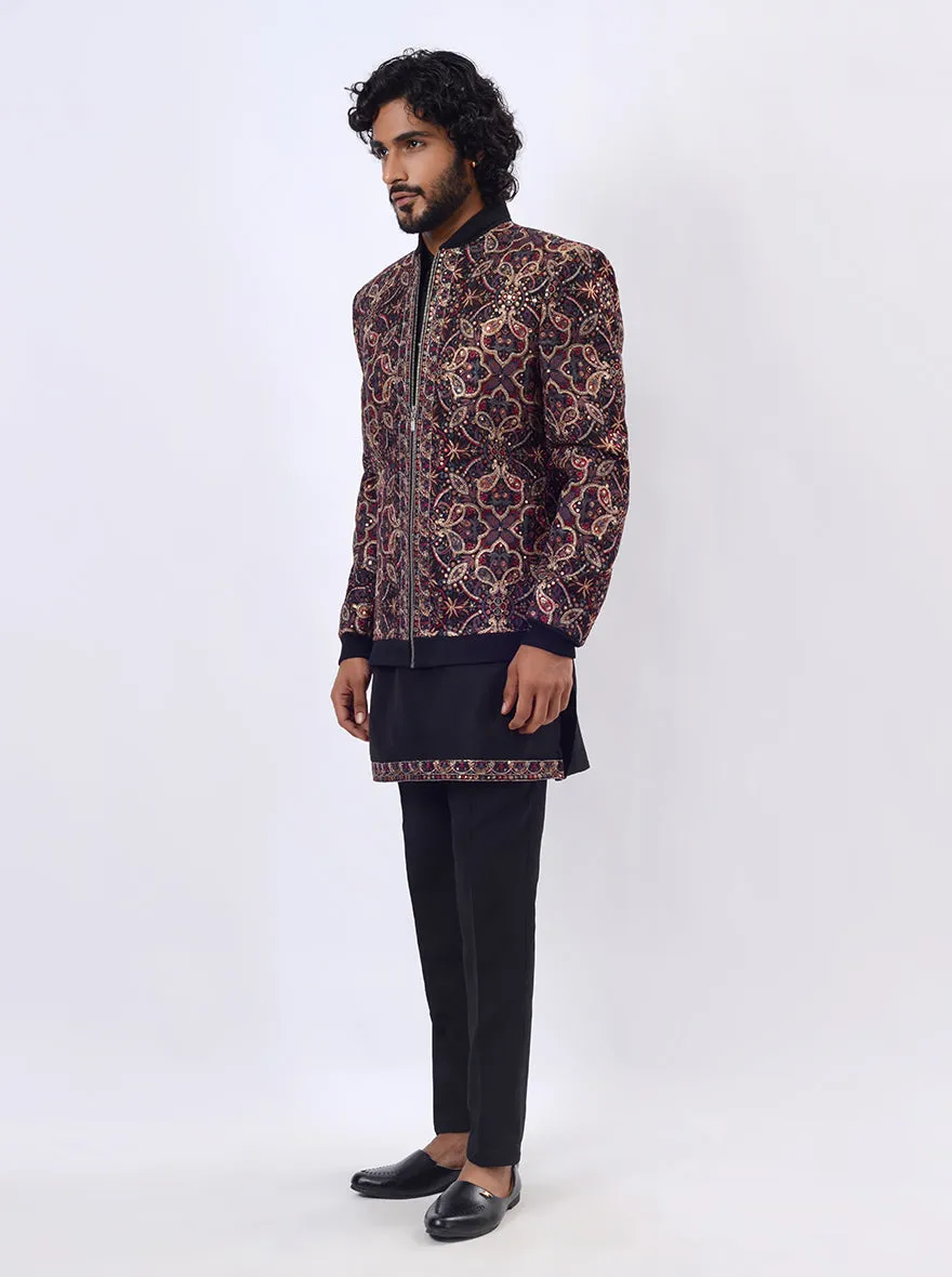 Navy Blue Indowestern | TULA
