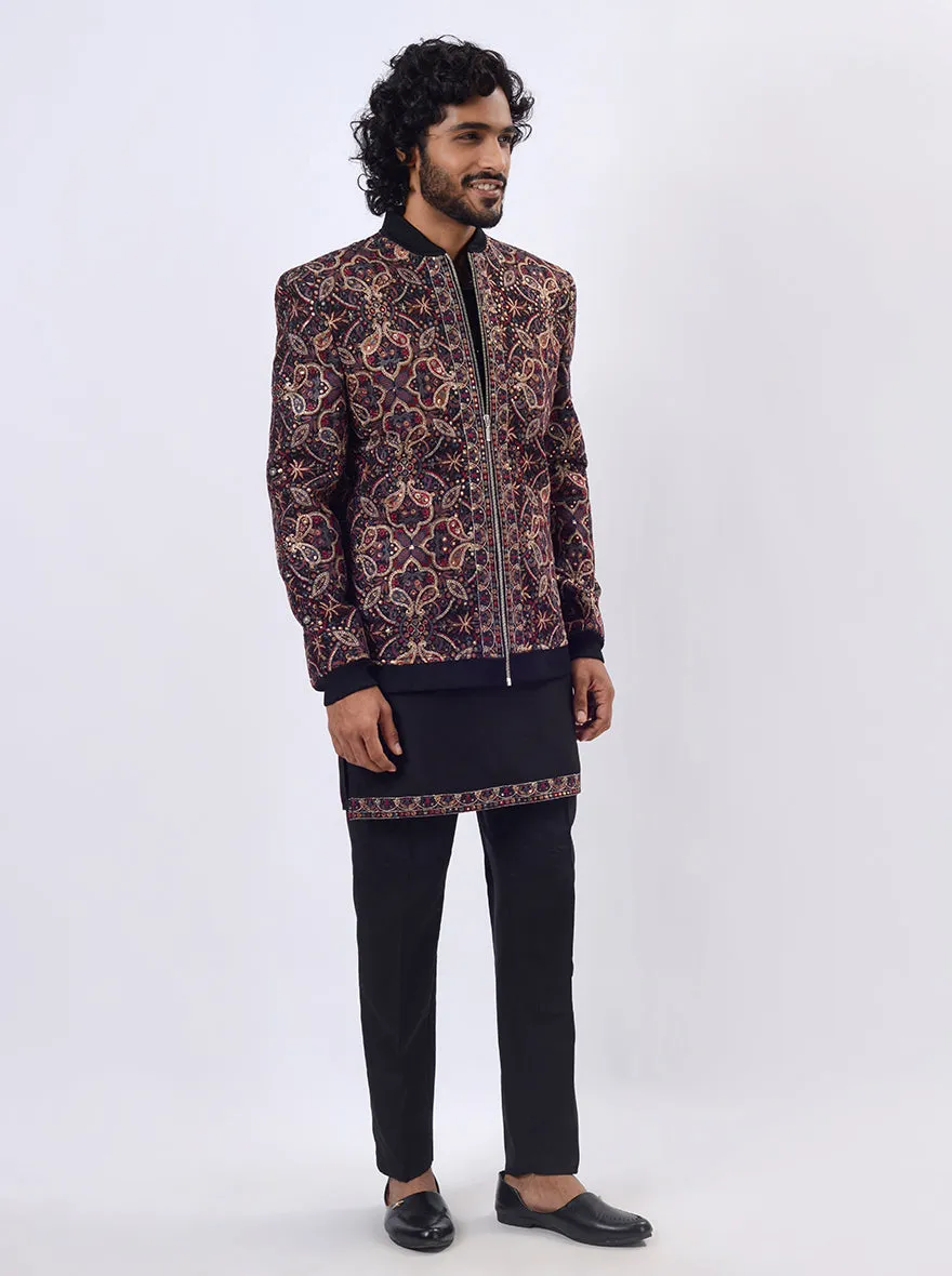 Navy Blue Indowestern | TULA