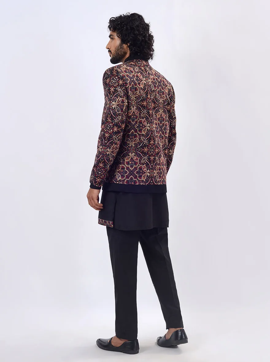 Navy Blue Indowestern | TULA
