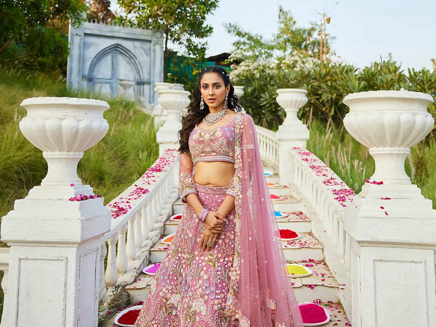 Net with Coding & Zarkan Embroidery Lehenga choli & Dupatta
