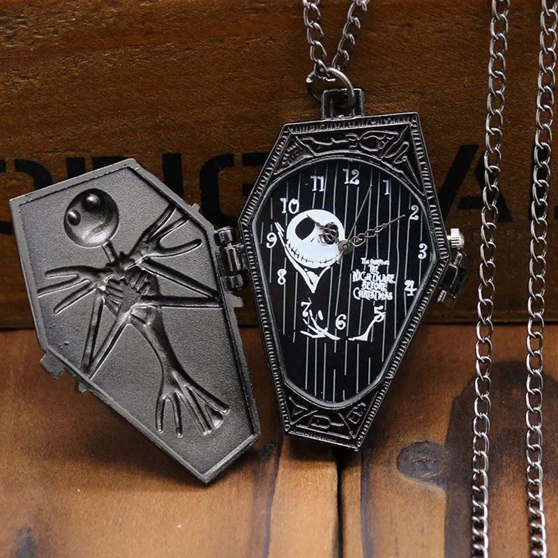 Nightmare Before Christmas Stainless Steel Pocket Watch