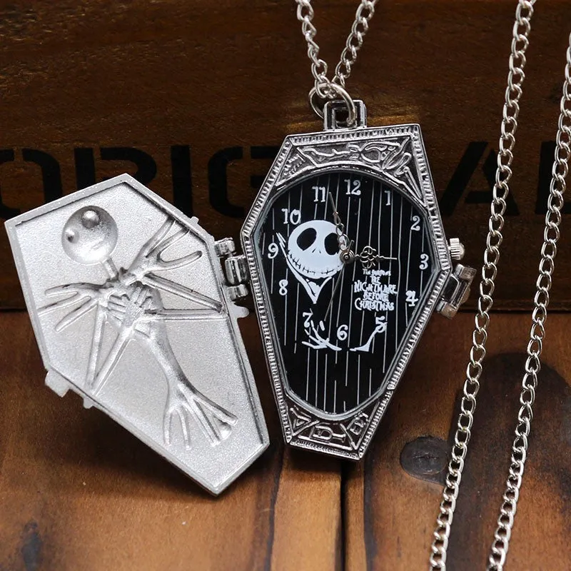 Nightmare Before Christmas Stainless Steel Pocket Watch