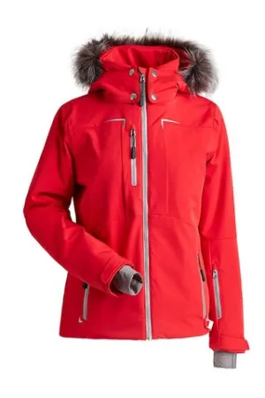 Nils Gillian Faux Fur Jacket Womens - Red