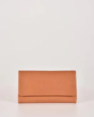 Nina RFID Leather Wallet Tan