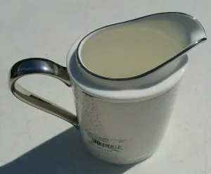 Noritake Broome Street Creamer Bone China 8 oz AP1