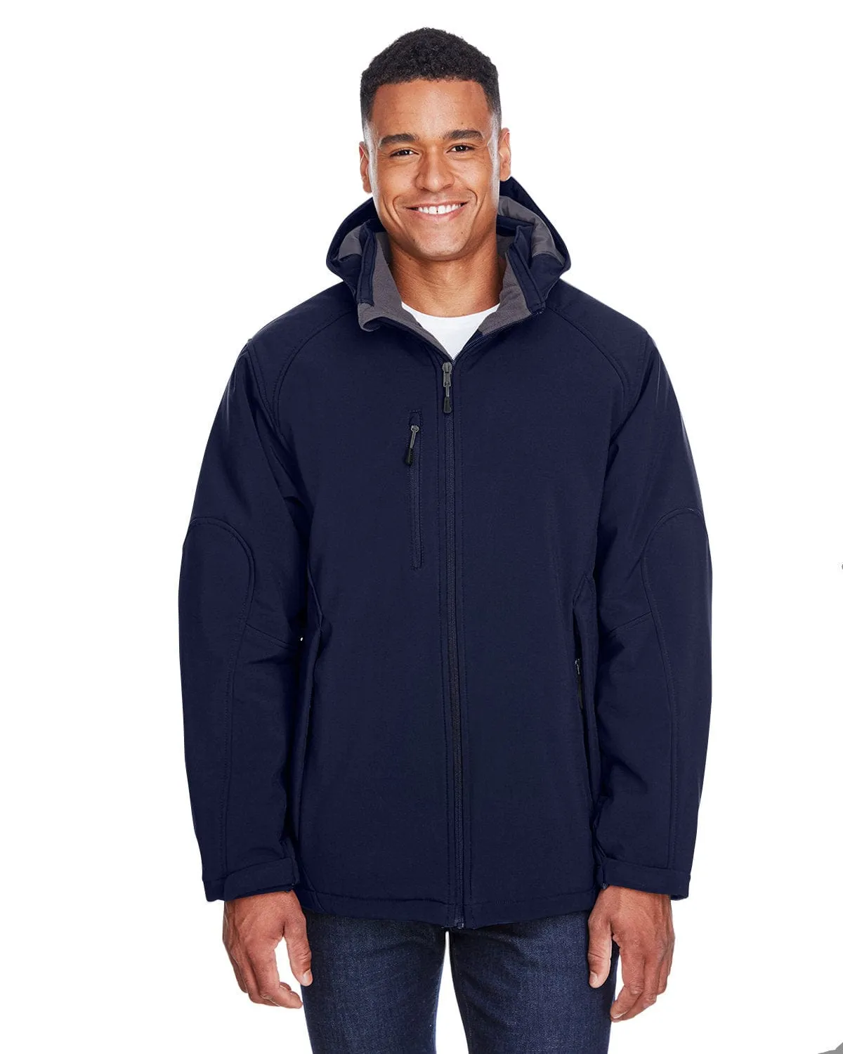 North End Glacier Mens Insulated Soft Shell Jacket With Detachable Hood