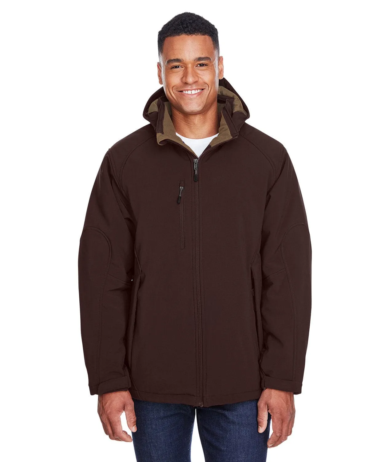 North End Glacier Mens Insulated Soft Shell Jacket With Detachable Hood