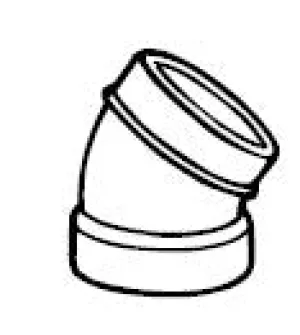 Nutone - CF369 - Central Vacuum Systems  45° Street Ell