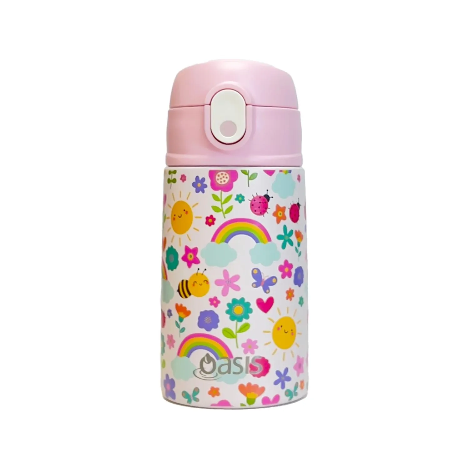 Oasis Kids Water Bottle with Sipper Silicone Straw 400ML