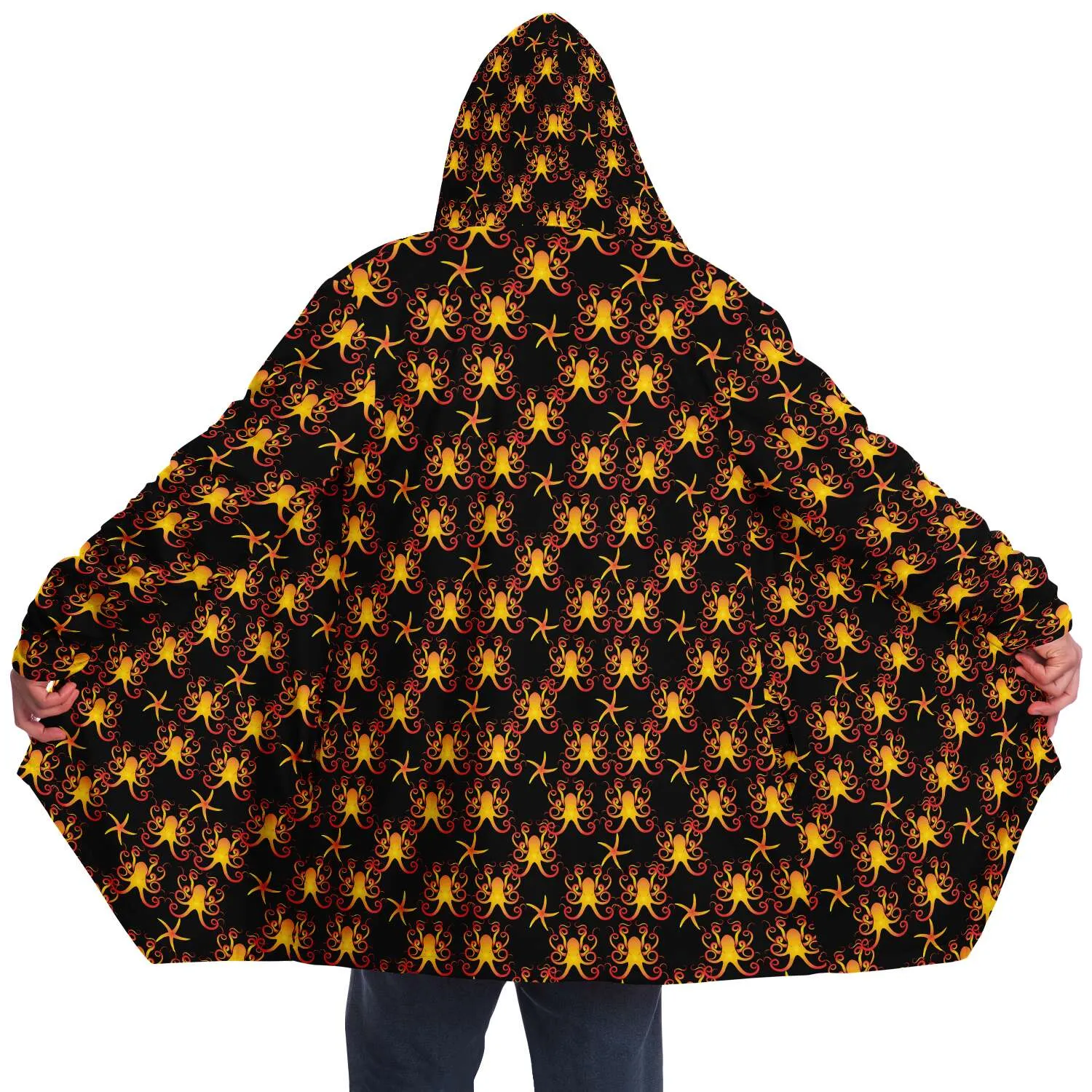 Octopus Cloak Black or White Lining