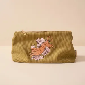 Olive Medium Corduroy Pouch