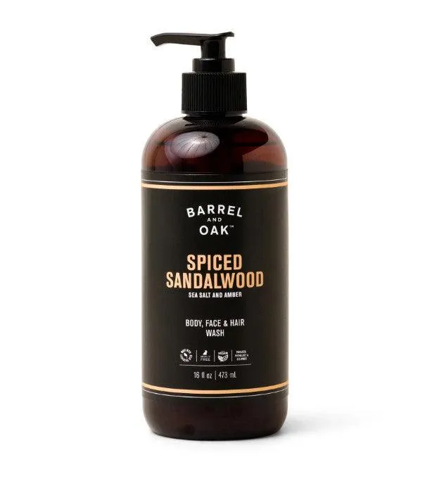 Olivina-All-in-one Wash Spiced Sandalwood 16 fl Oz
