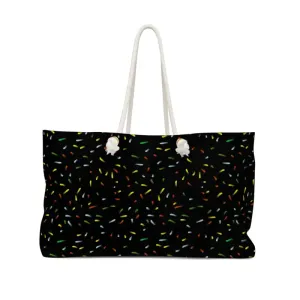 Oversized Confetti Weekender Bag with Bold Style