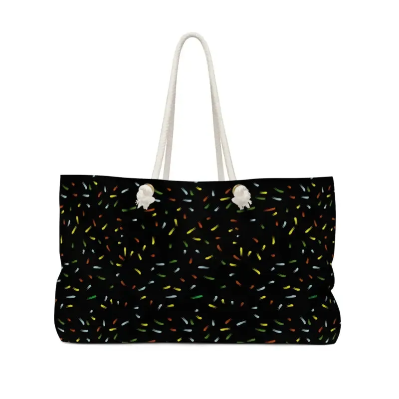 Oversized Confetti Weekender Bag with Bold Style
