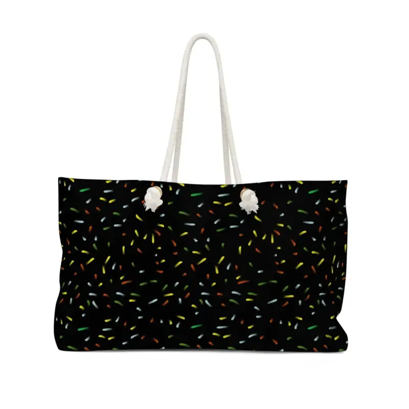 Oversized Confetti Weekender Bag with Bold Style