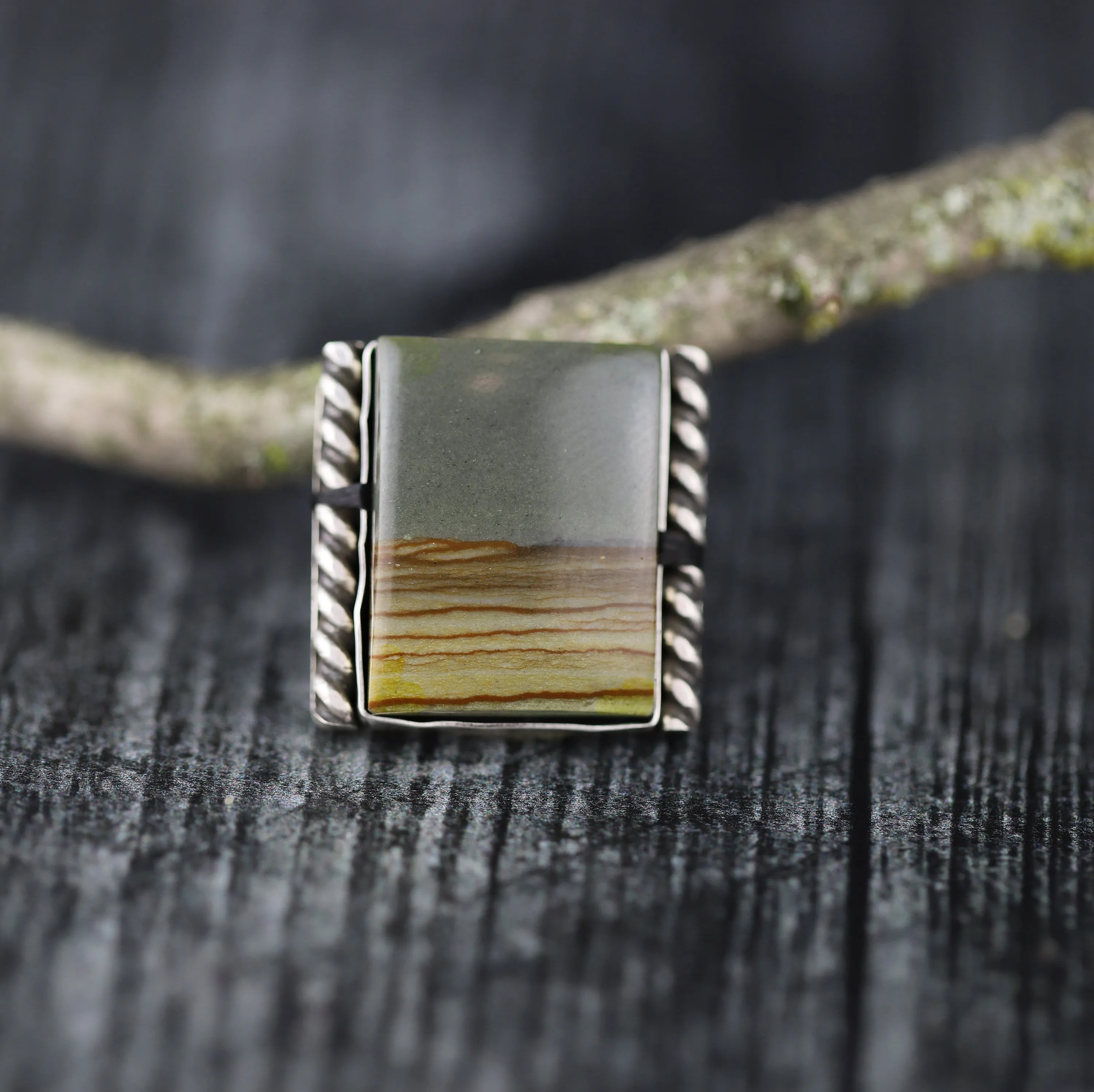 Owyhee Picture Jasper Ring