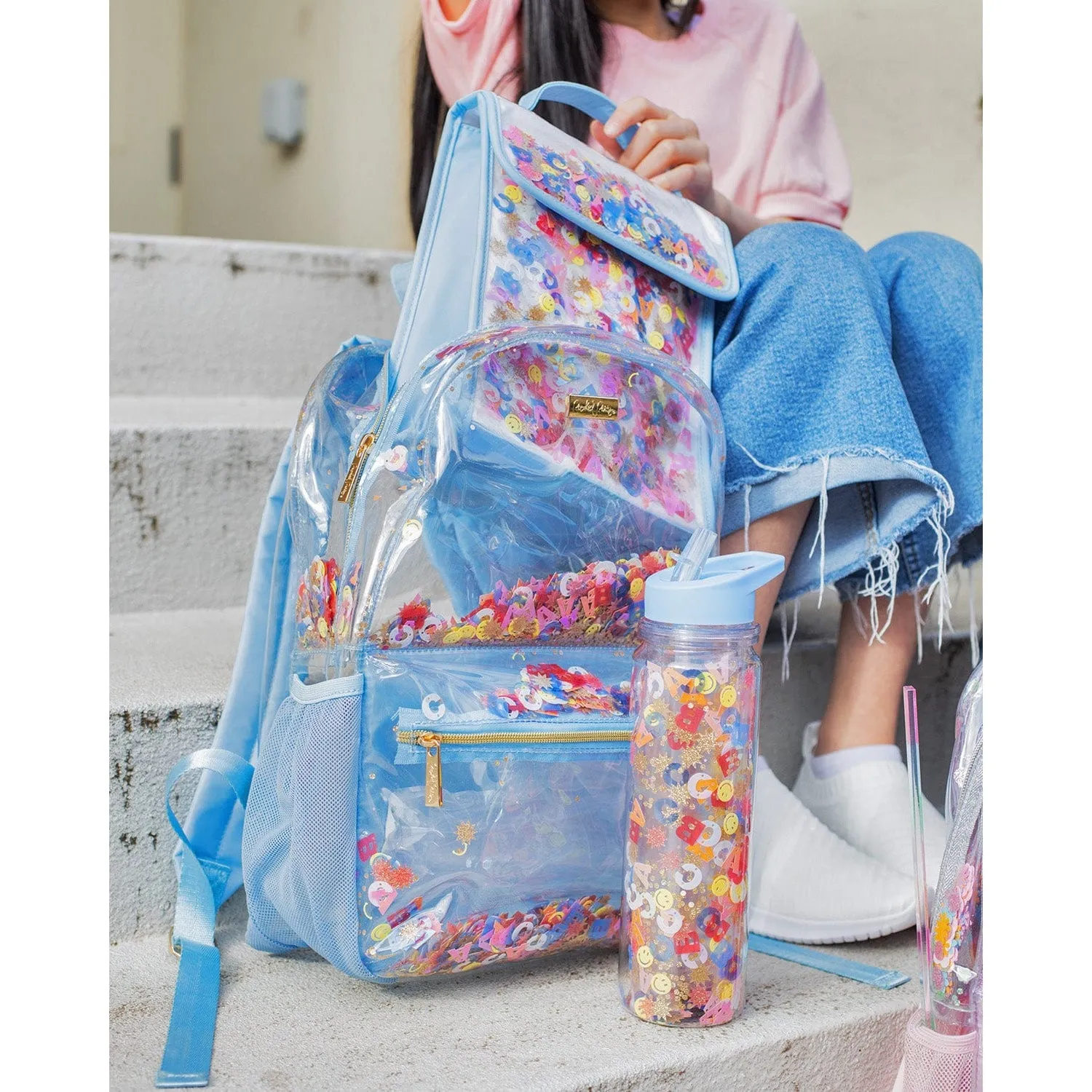 Packed Party Little Letters Confetti Insulated Lunchbox