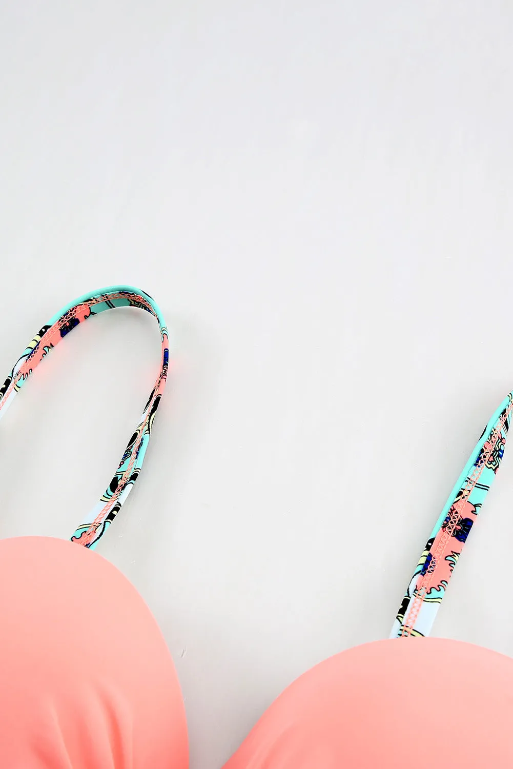 Padded Gather Push-up Bikini Set