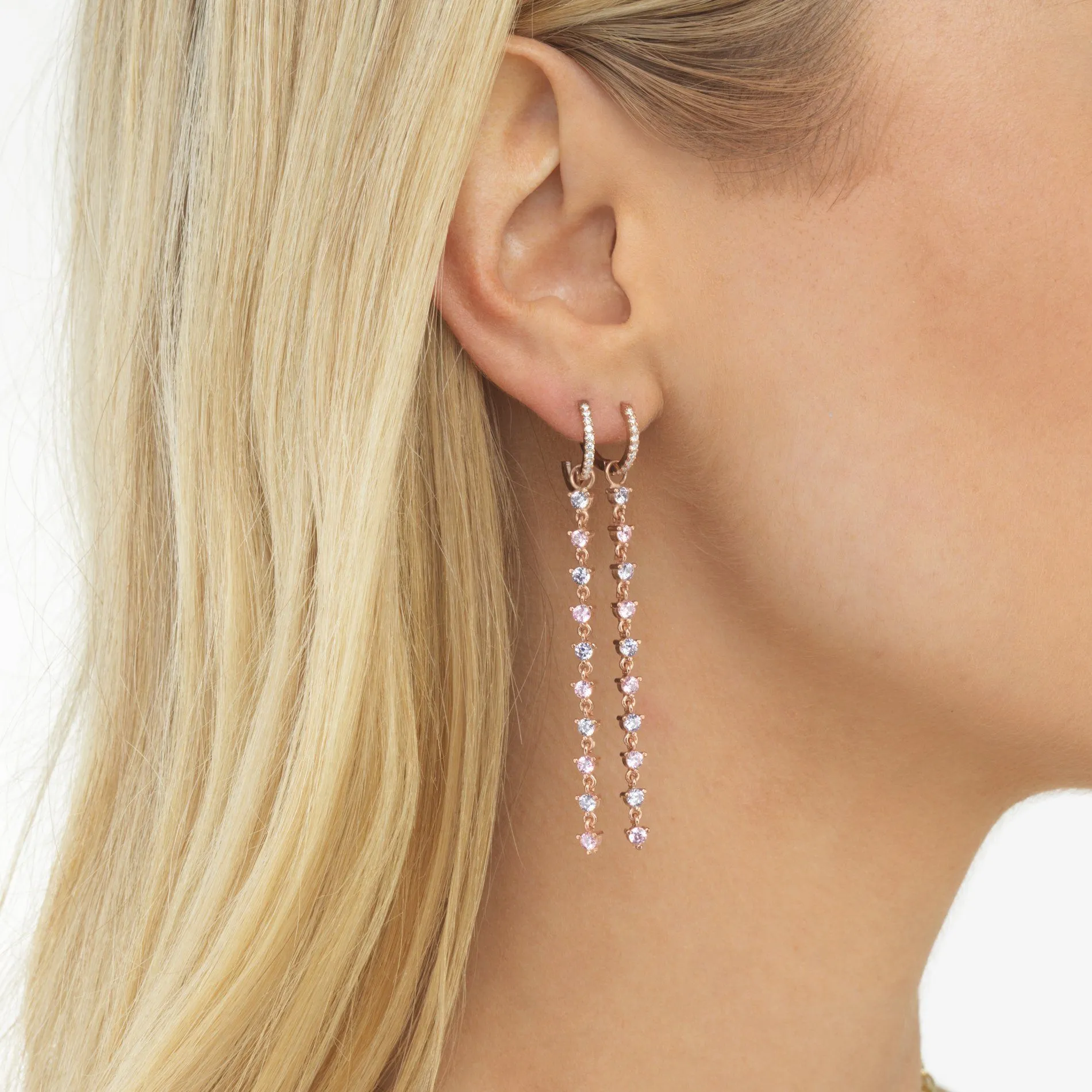 Pastel Drop Huggie Earring