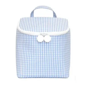 Personalized Nylon Mist Gingham Lunch Sack