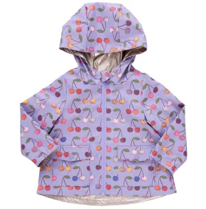 Pink Chicken Girls Rafa Rain Coat - Lavender Cherry