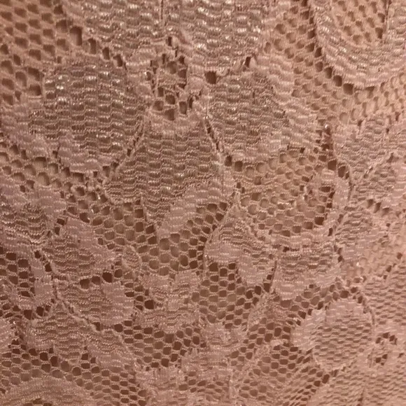 Pink lace cocktail dress