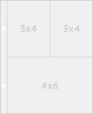 pocket page refill - 3x4   4x6