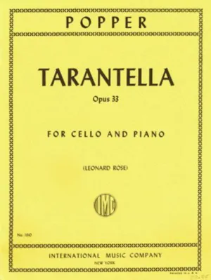 Popper: Tarantella Op. 33 for Cello & Piano
