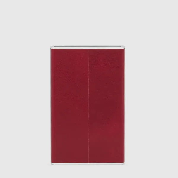 Porta Carte di Credito Piquadro con Sliding System Blue Square Rosso
