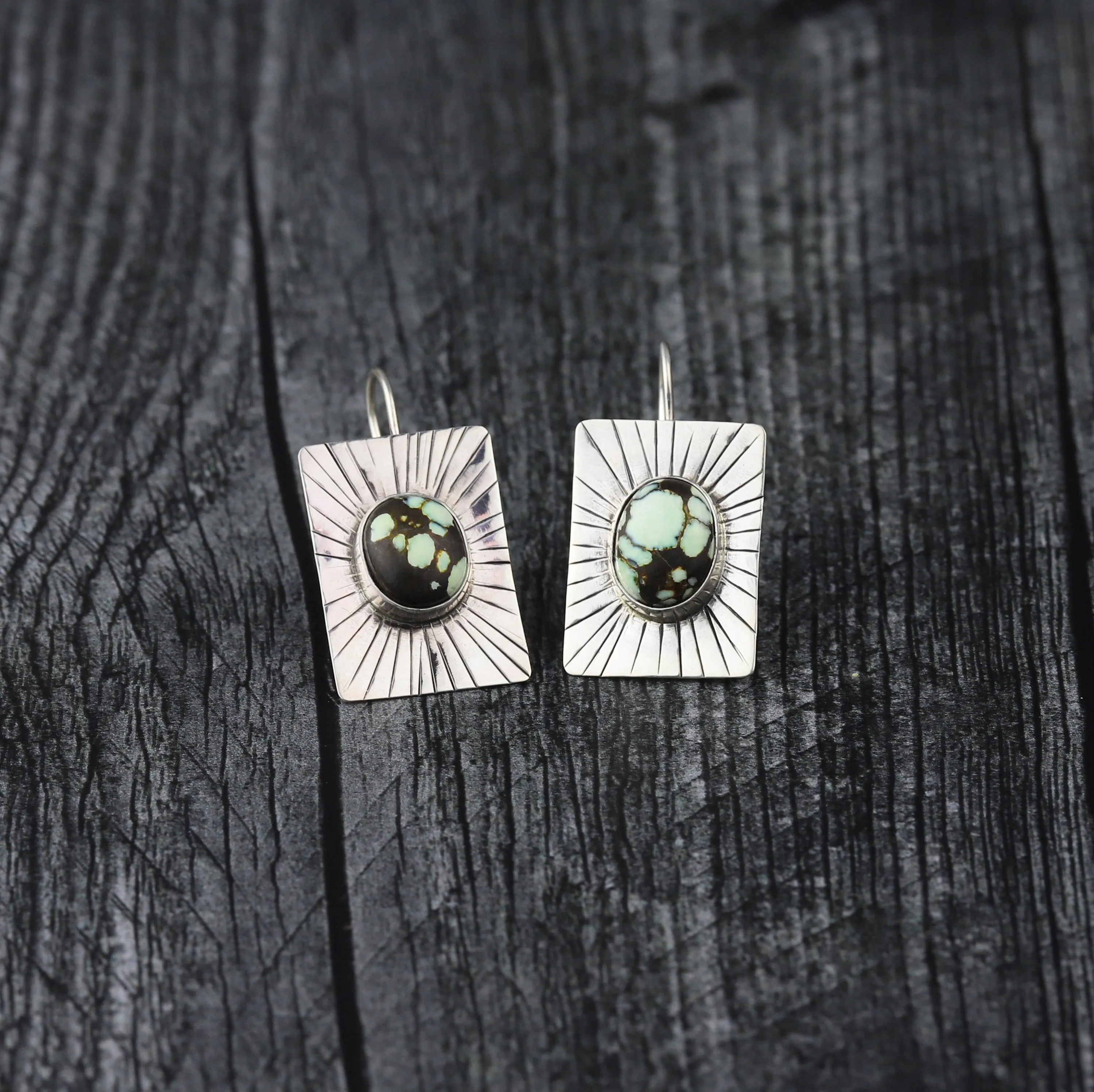Poseidon Variscite Earrings