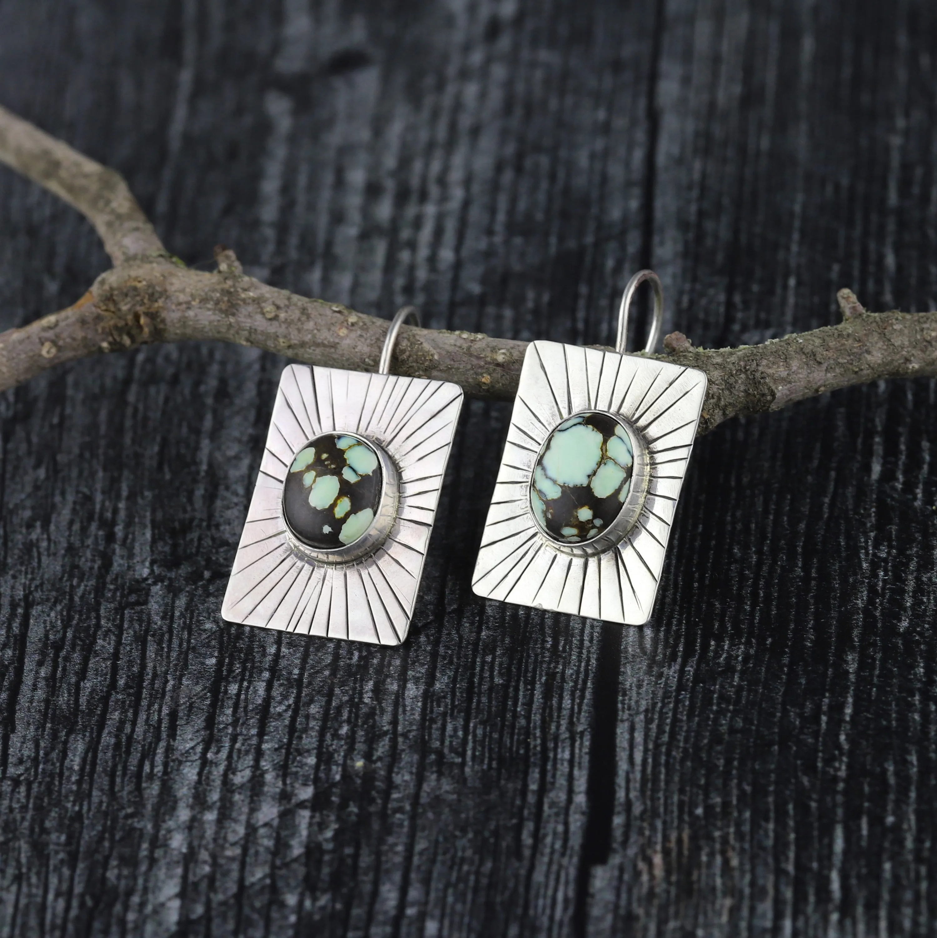 Poseidon Variscite Earrings
