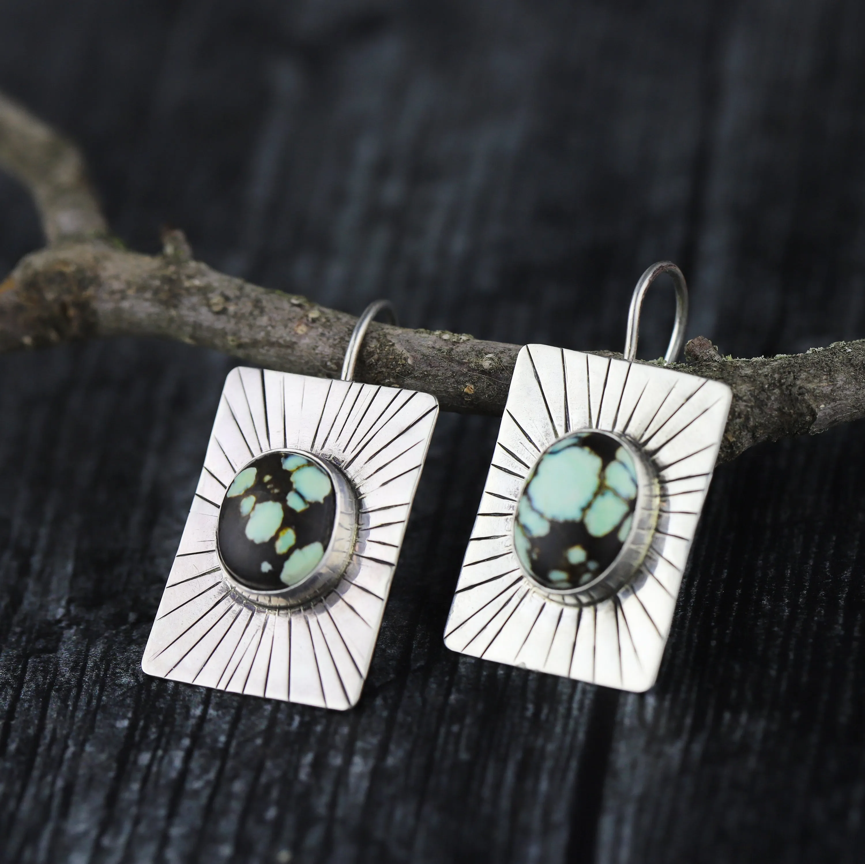 Poseidon Variscite Earrings